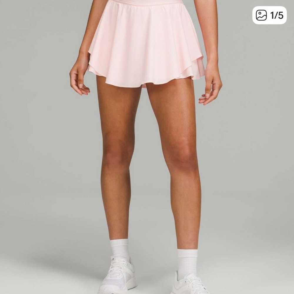 Lululemon Court Rival High Rise Skirt - strawberry milkshake